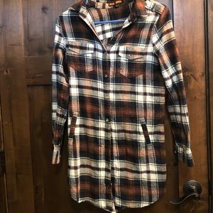 Boutique flannel dress/long shirt